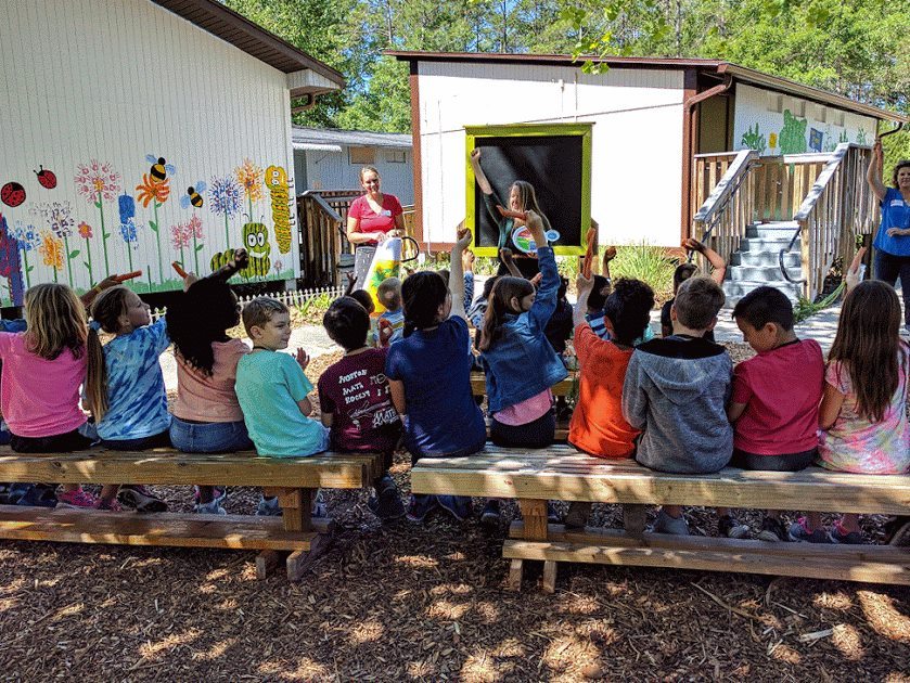 Students learn at the Farm to School to Work Hub